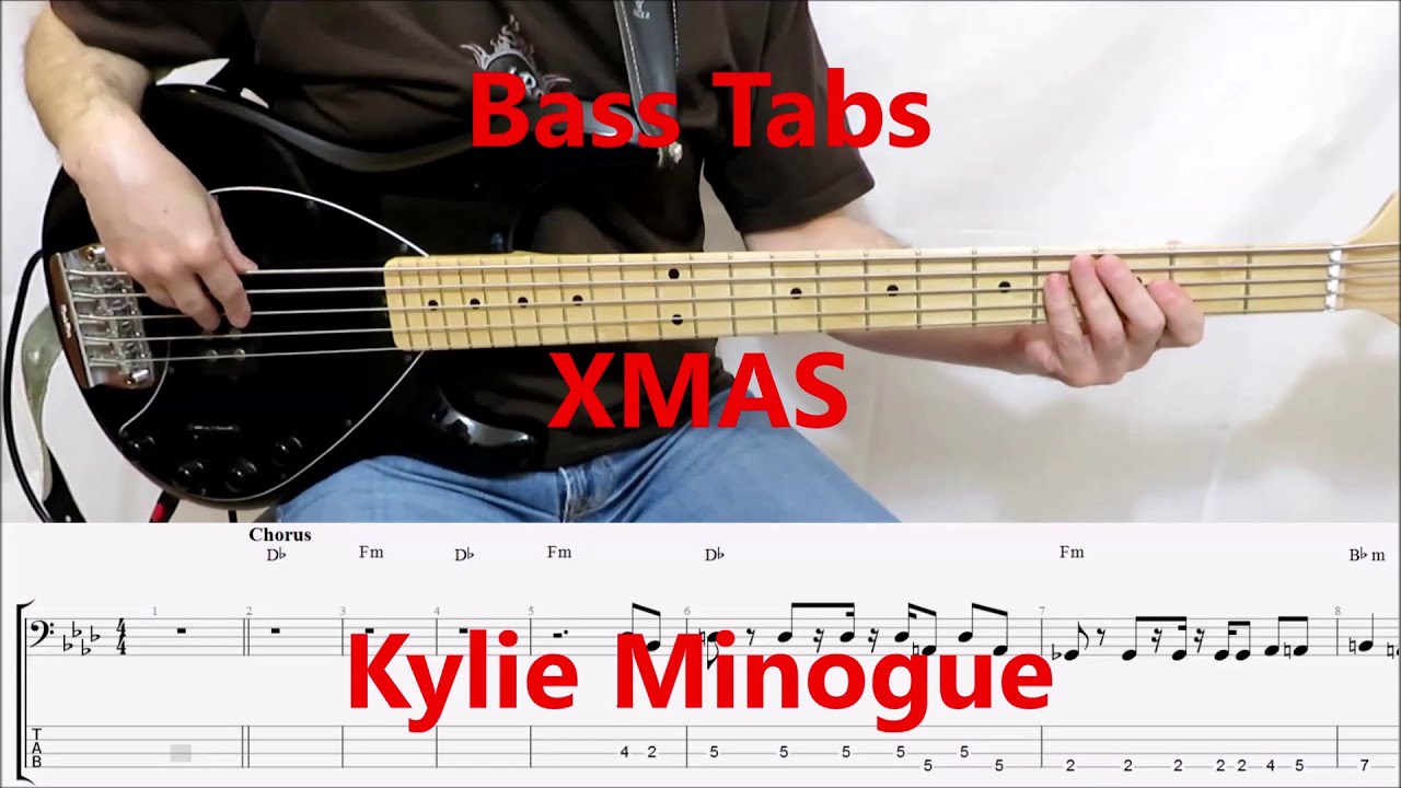 Kylie Minogue - Xmas BASS COVER TABS