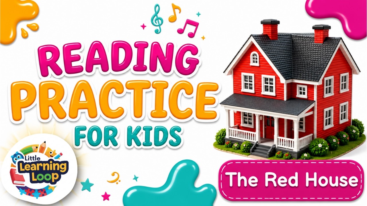 The Red House | Reading Practice for Kids | Grade 1 and 2 | Let's Read Together #kidslearning