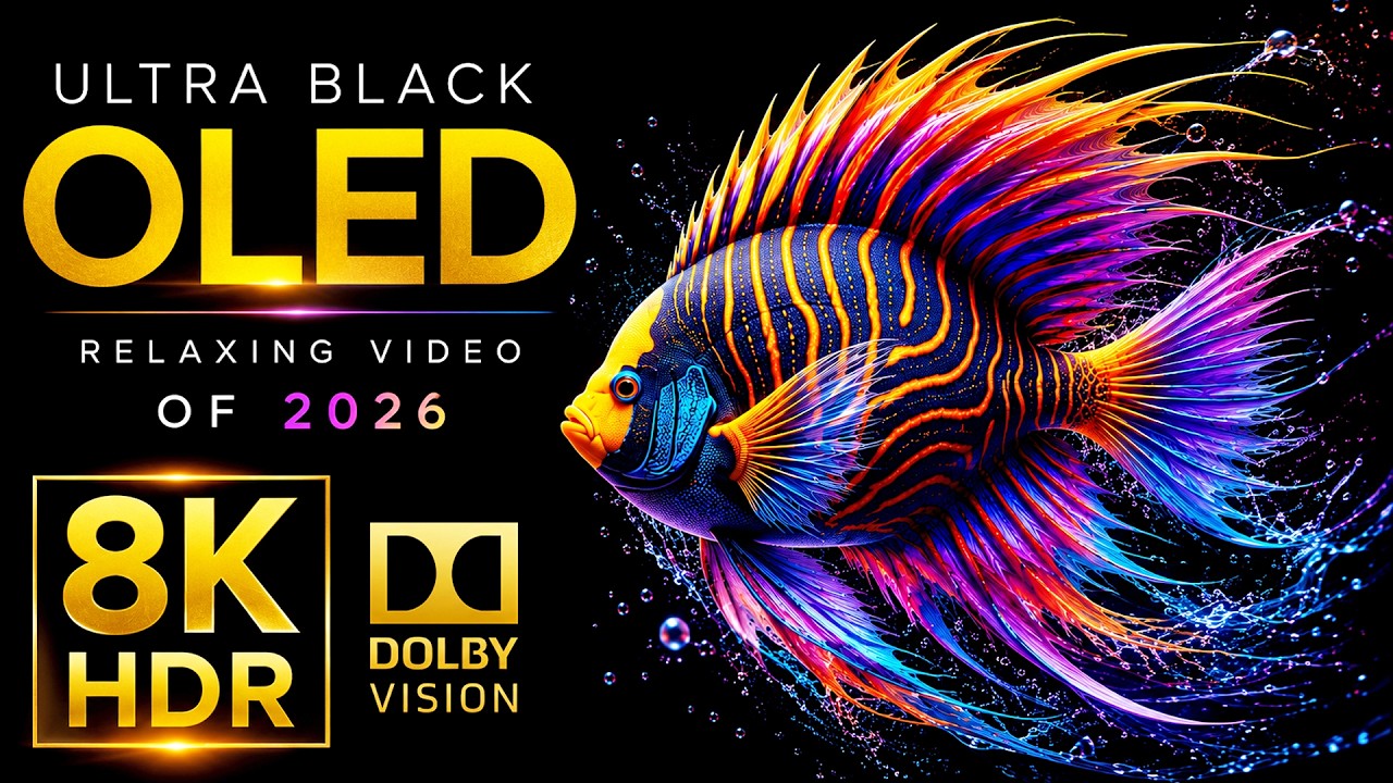 ULTRA Black OLED Display Test | Dolby Vision HDR 240fps (8K Video ULTRA HD TV)