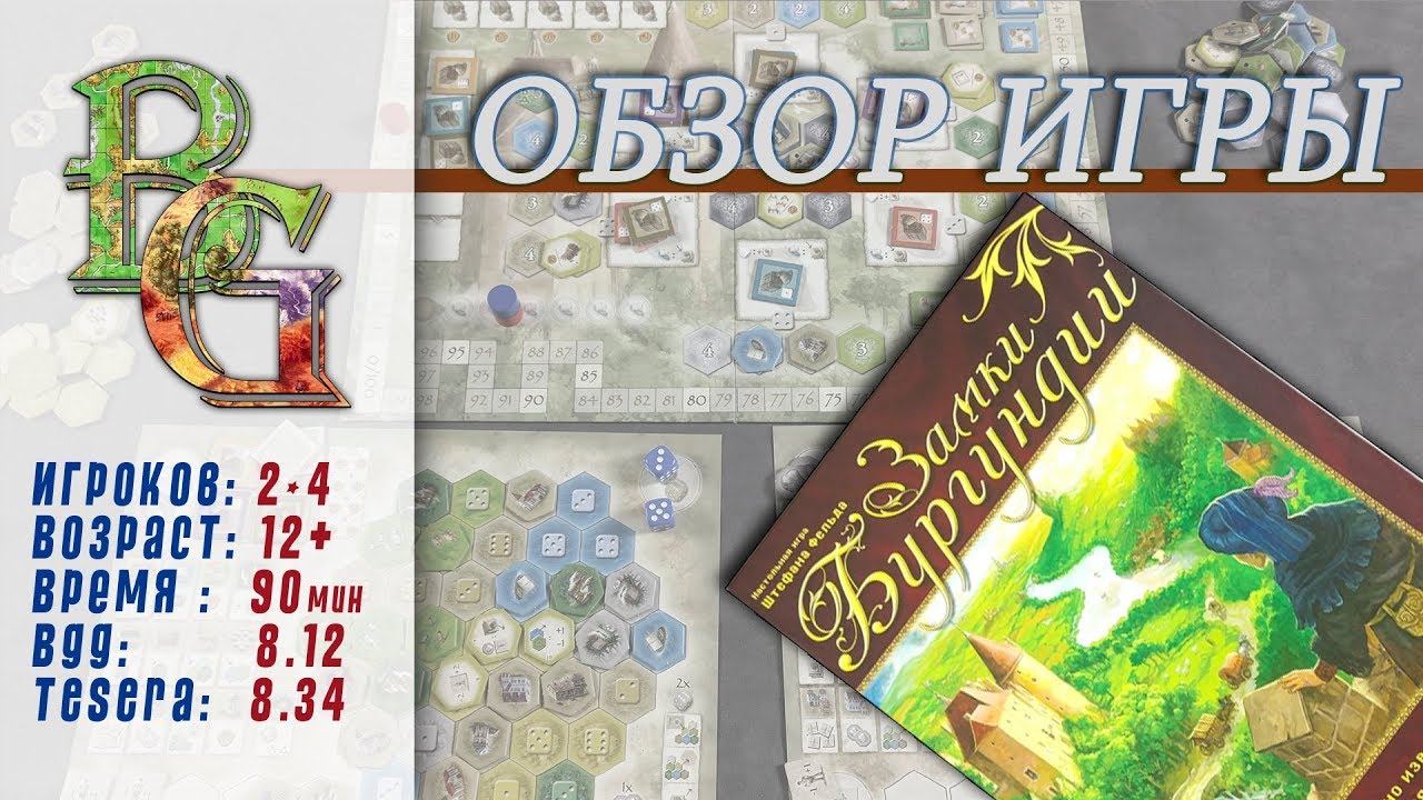 Настольная игра Замки Бургундии \ Castles of Burgundy Обзор