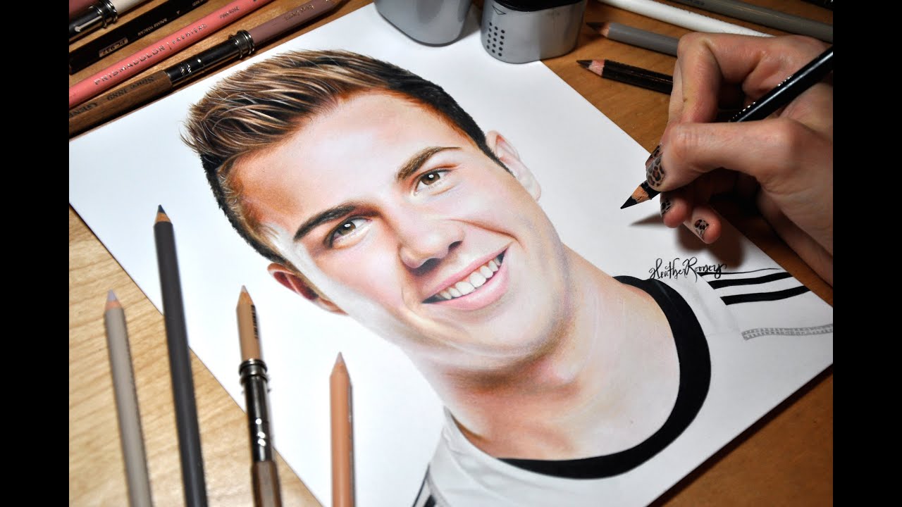 Drawing Mario Götze