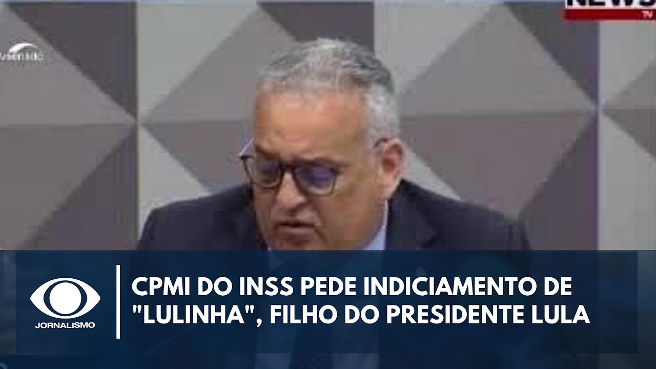 Relat&oacute;rio da CPMI pede pris&atilde;o de Lulinha