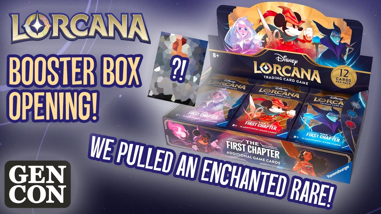 Открытие бустер-бокса Disney Lorcana в Gencon! Редкий волшебный тизер!