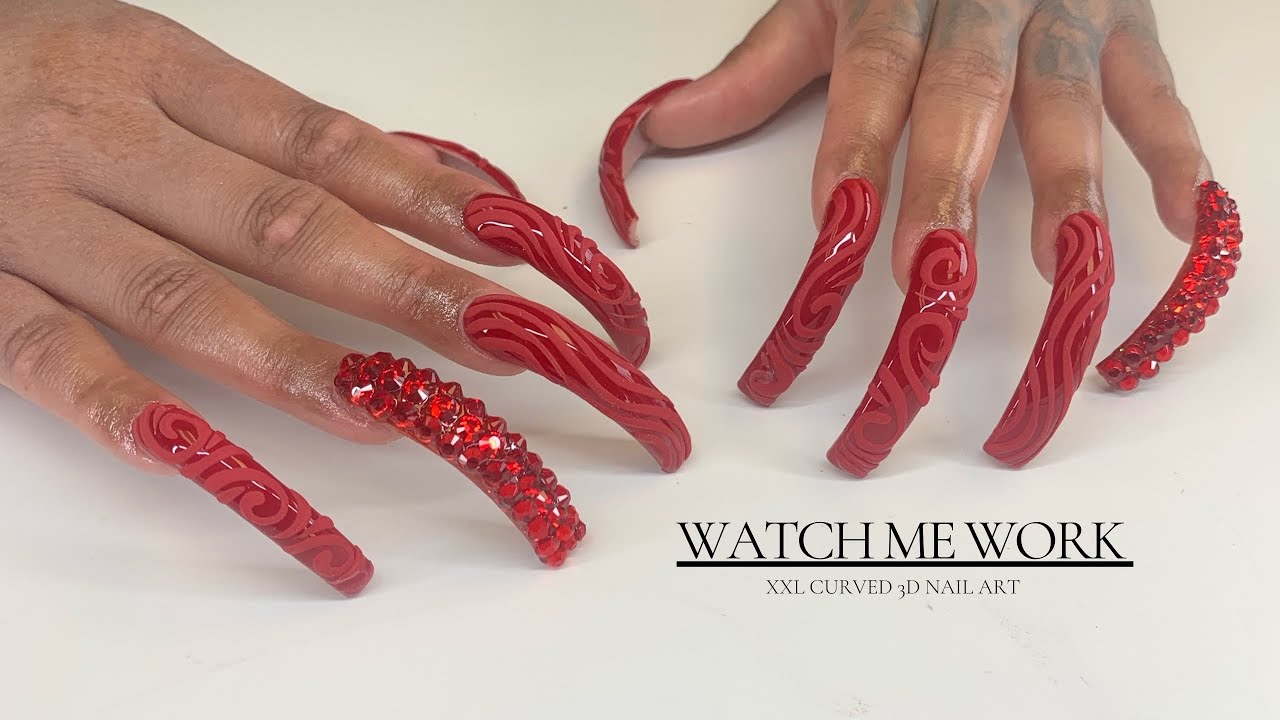 Watch Me Create XXL Curved 3D Nail Art 