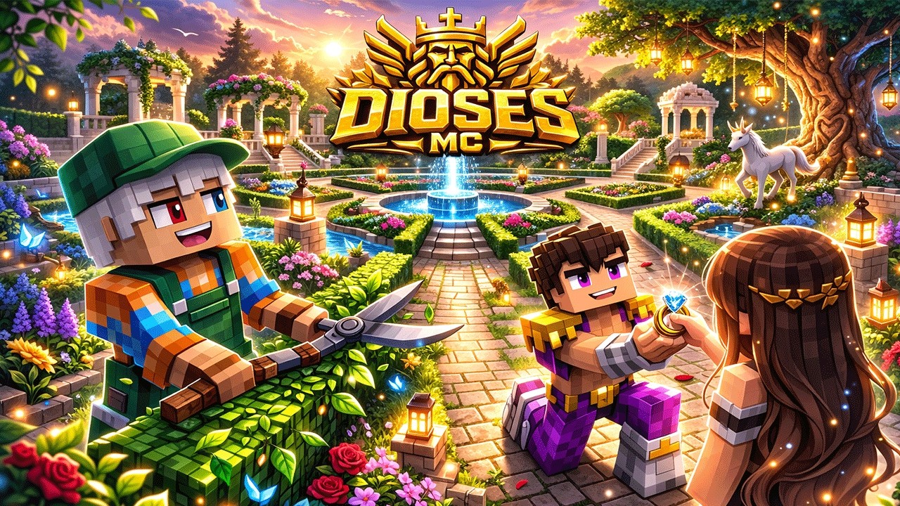 Así Recreé los JARDINES DONDE SE COMPROMETIÓ VEGETTA777💍en DIOSESMC #diosesmc