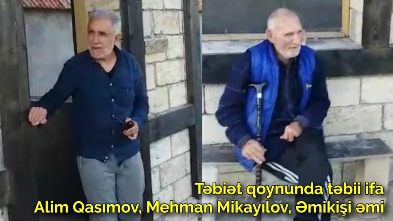 Təbiət qoynunda təbii ifa - Alim Qasımov, Mehman Mikayılov və 97 yaşlı Əmikişi əmi