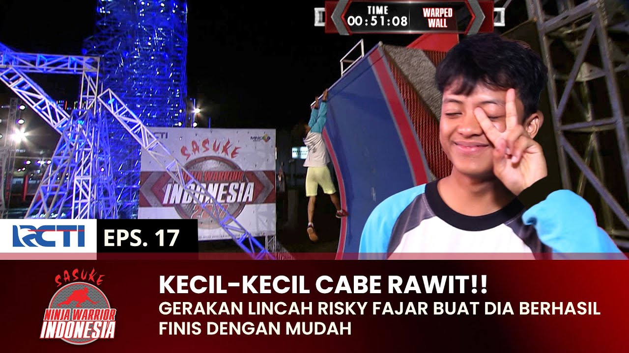 CABE RAWIT!! Risky Fajar Berhasil Dengan Mulus | SASUKE NINJA WARRIOR INDONESIA | PART 2