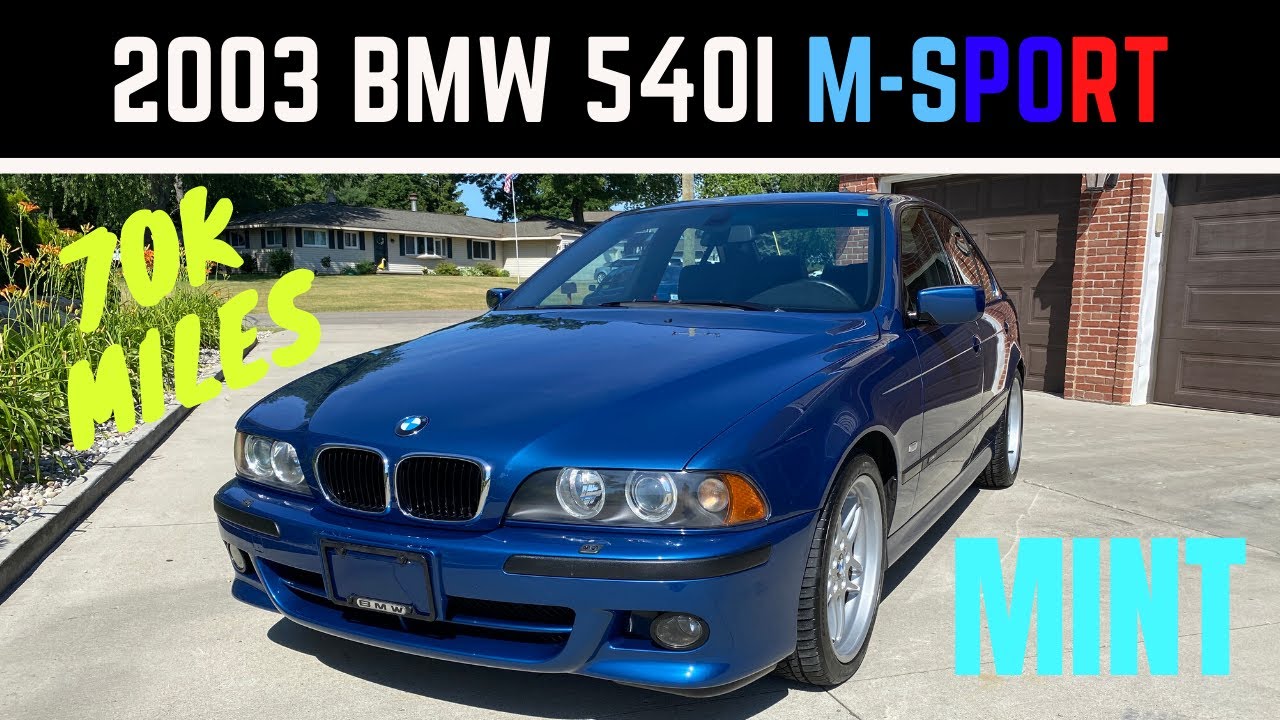2003 BMW 540i M-Sport E39 - 70k Miles- Topaz Blue Metallic- Excellent Condition! (GS57082)