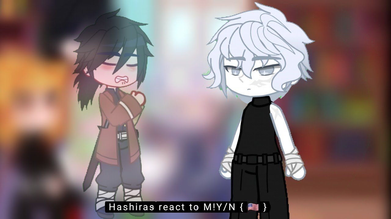 Demon slayer react to M!Y/N //credits to og owners of the videos!!\\