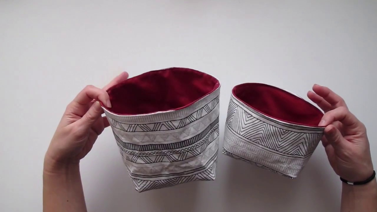 Tutorial  Cesta de tela reversible