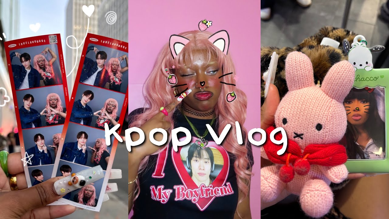 LA KPOP VLOG| Girls trip, photobooths, koreatown, photocard shopping.