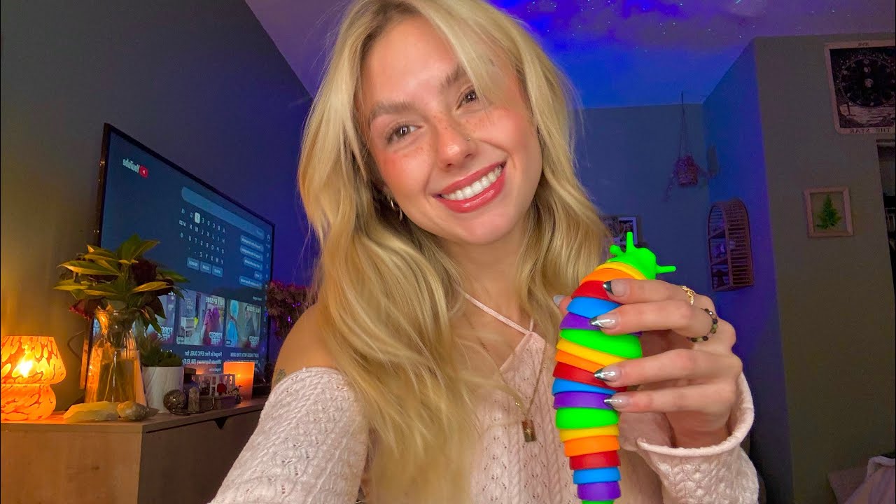 ASMR playing with fidget toys