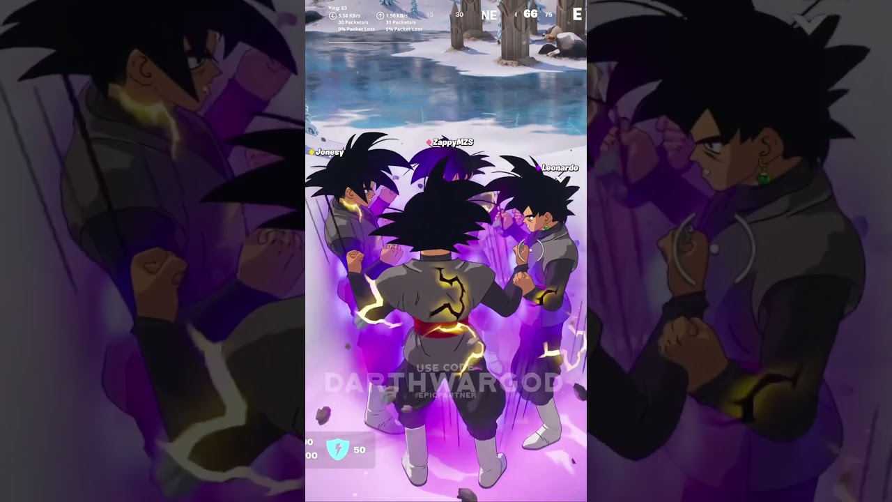 TEAM GOKU BLACK! #epicpartner #fortnite #anime #shorts