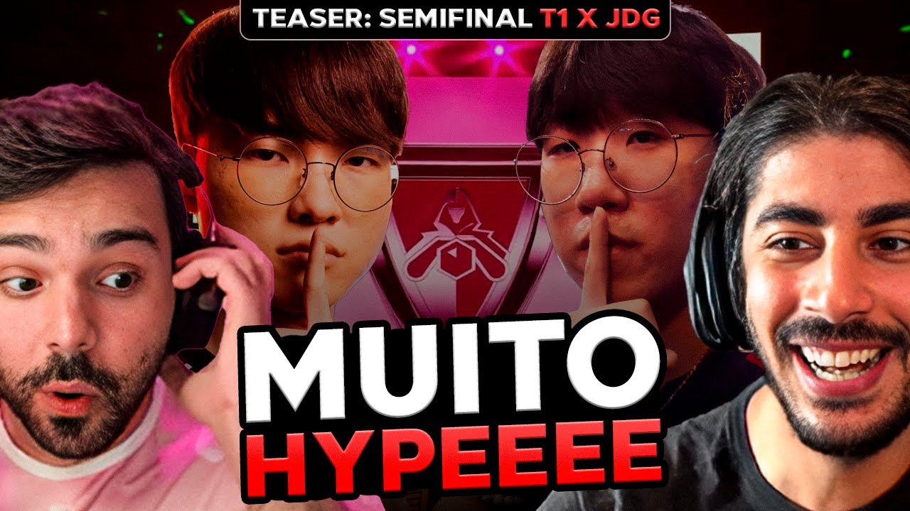 LEGENDS NEVER DIE! LENDAS REAGEM ao VIDEO HYPE de T1 x JDG