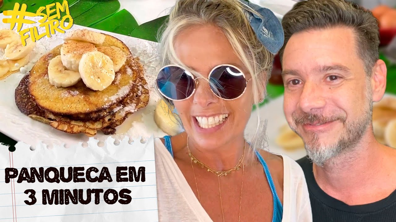 RECEITA DE PANQUECA COM 2 INGREDIENTES EM APENAS 3 MINUTOS | Adriane Galisteu