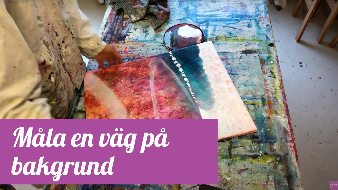 Nr 26 - Måla en väg på bakgrund