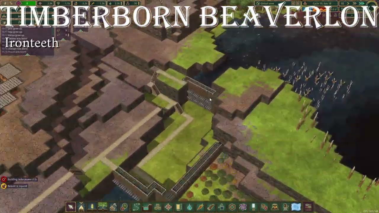 Faulwasserverteidigung wird geplant und wir bauen Lagerhäuser/Timberborn 1.0 Ironteeth Beaverlon2#08