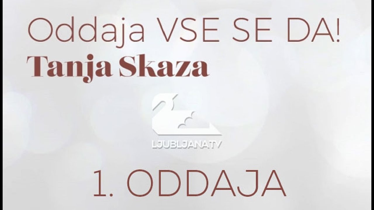 Ljubljana TV popoldan - VSE SE DA s Tanjo Skaza - 1. oddaja