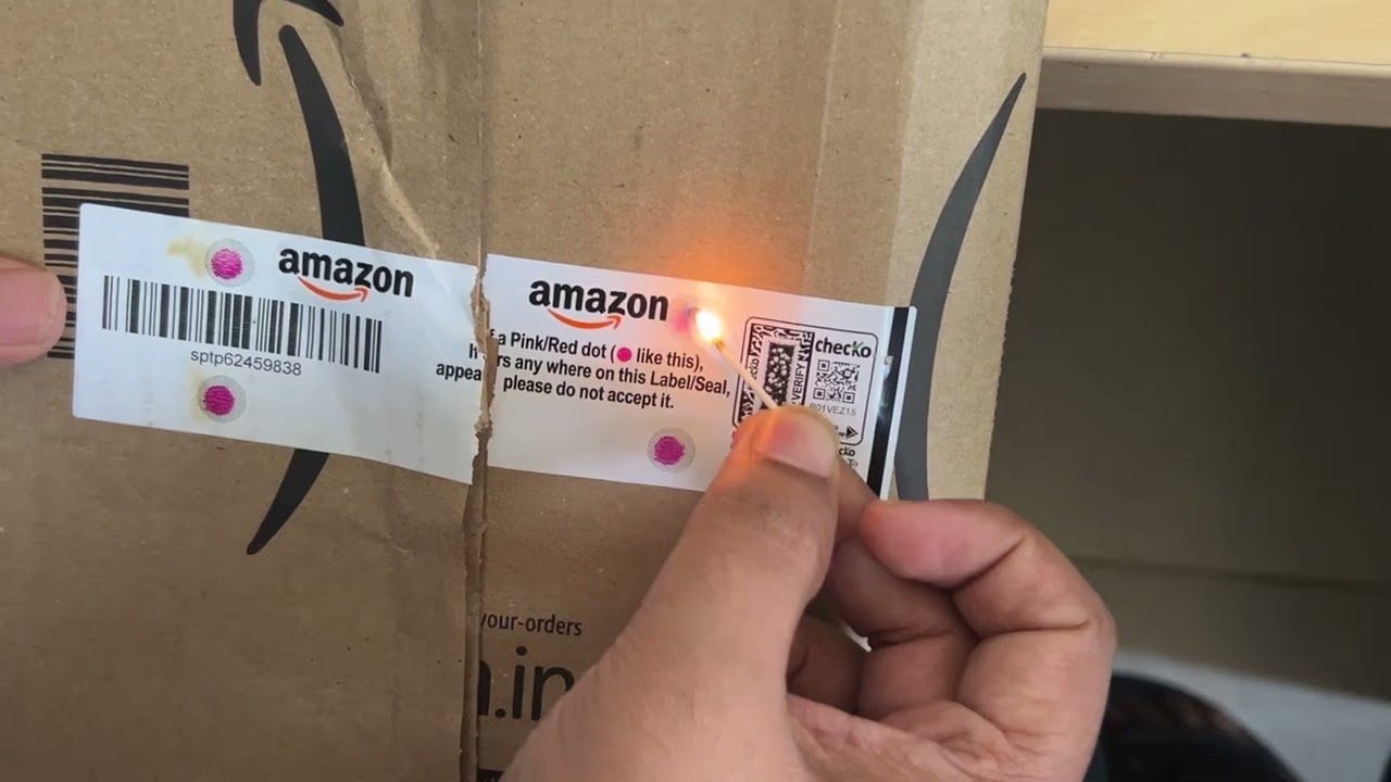 How to check the originality of Amazon parcel,Pink and red the genuine of amazon parcel #amazon