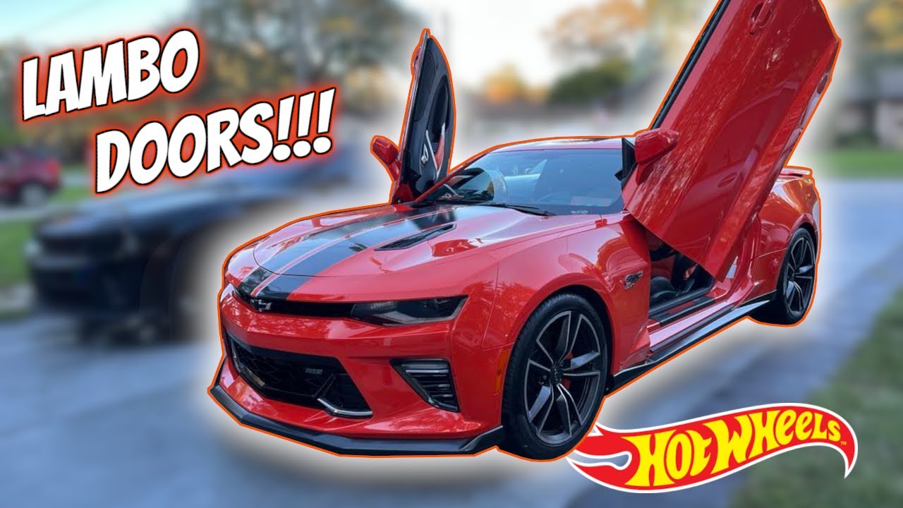 INSTALLING LAMBO DOORS ON A HOTWHEELS EDITION CAMARO!!!