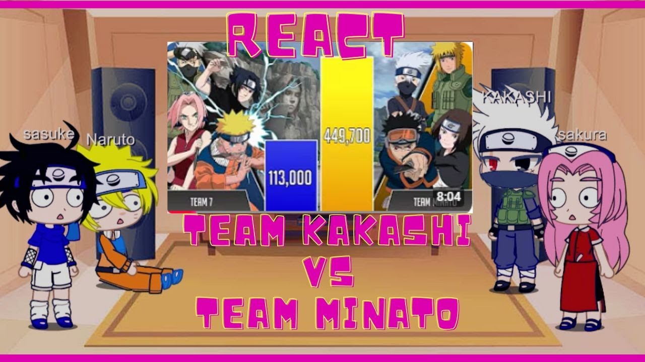 🔥 Equipe Kakashi vs. Equipe Minato! Quem é o Mais Forte? 💥 (Gacha Club React)