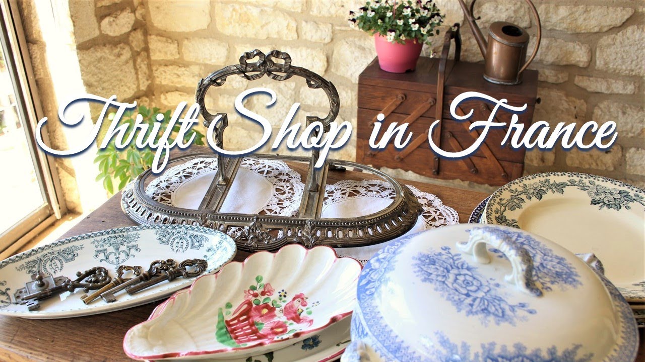 Thrift Shop in France ❘ Antique & Vintage Home Decor ❘ Haul, a lot of Antique Dishes # 13