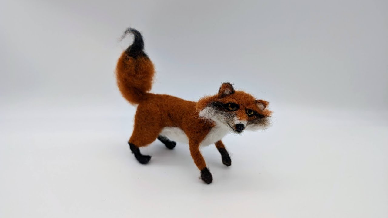 Мастер-класс по вязанию лисы из фетра 🦊 Часть 1