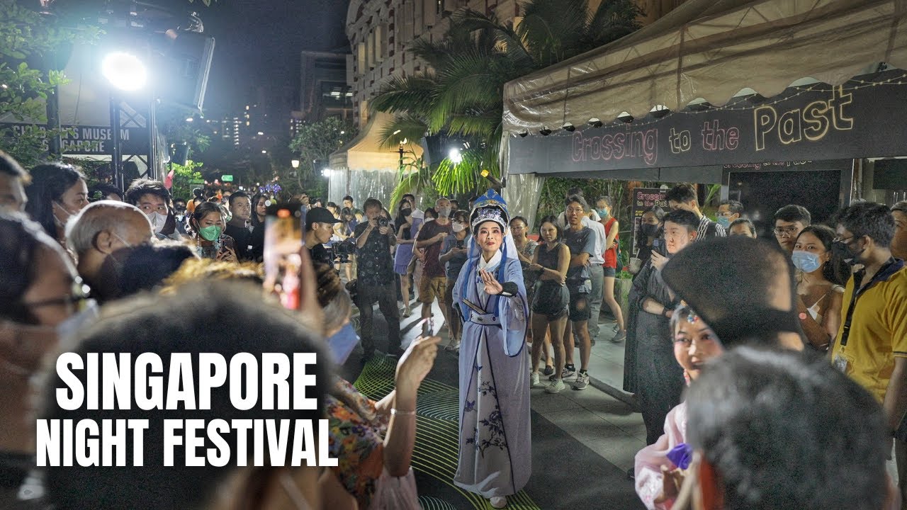 Singapore City: Night Festival Walk 2022 (4K HDR)