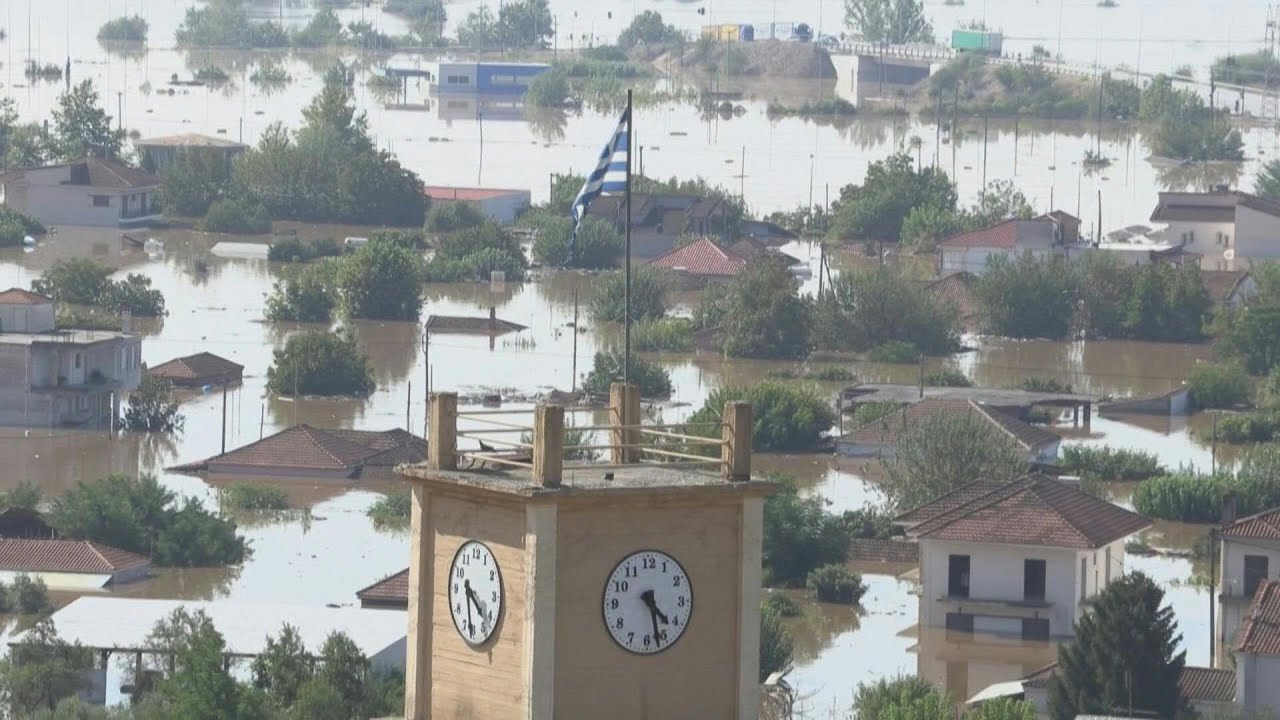 Central Greece town flooded after Storm Daniel downpours | AFP