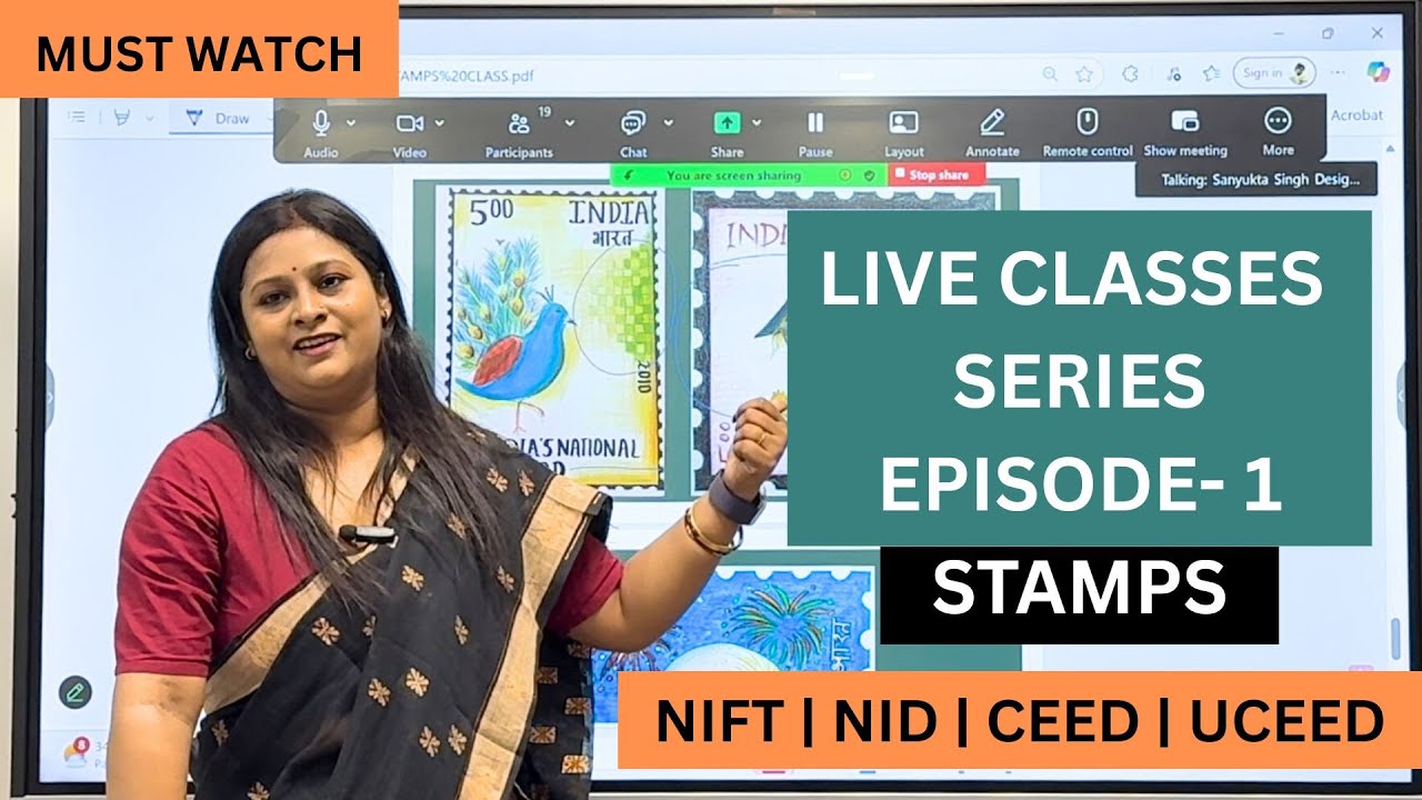 NIFT NID Exam Preparation 2026 - Live Class video (Episode 1) I Topic - Stamps