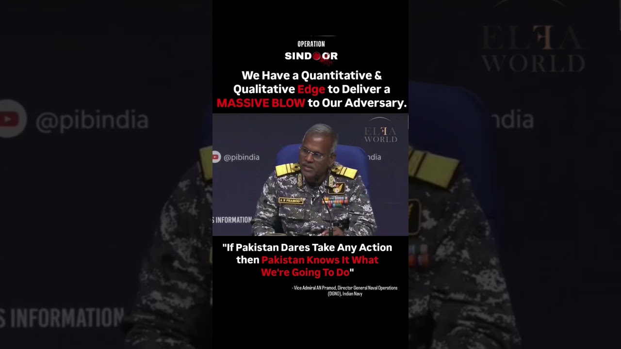 Operation Sindoor  Press Briefing. #indiannavy #insvikrant #indianarmy #india #operationsindoor