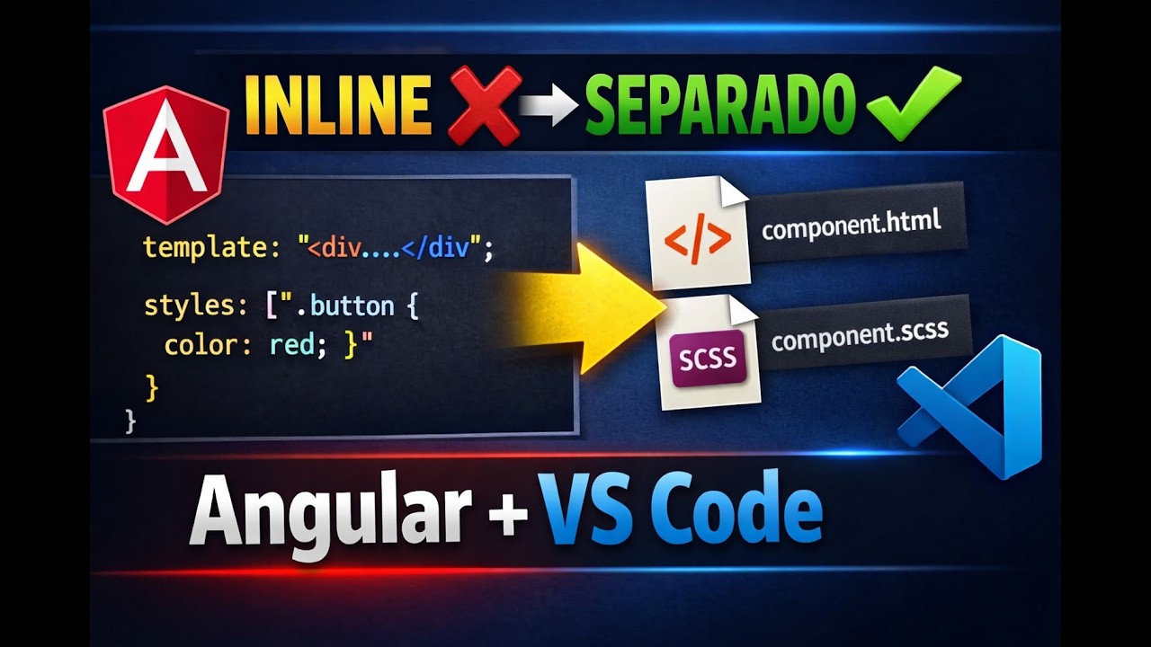 Angular VS Code Extension: Como mover HTML e CSS inline automaticamente (Angular Template Mover)