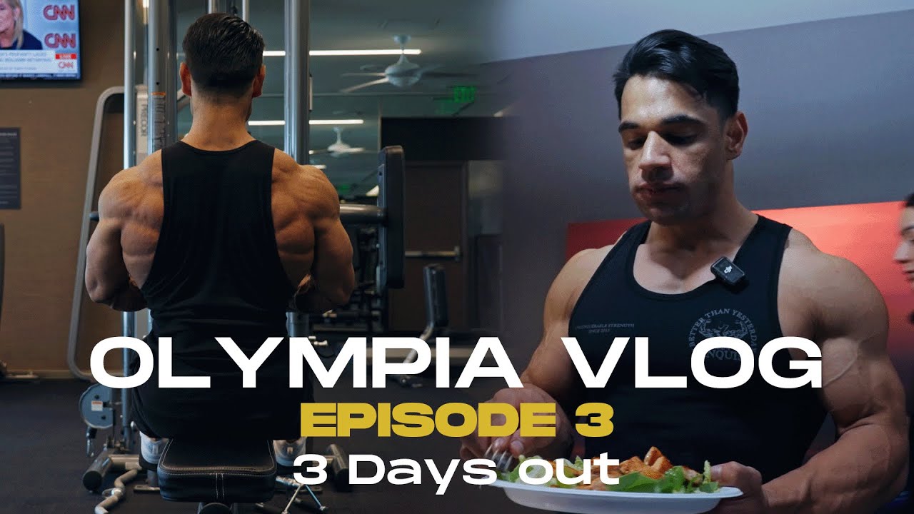WHAT I EAT IN A DAY + BACK DAY - Peek Week Olympia VLOG Episode 3