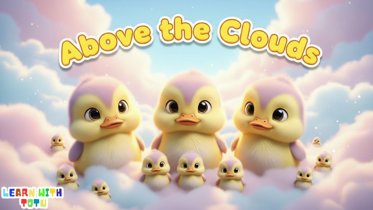 Baby Ducklings Flying in the Sky 🦆☁️ Gentle Lullaby for Sleep