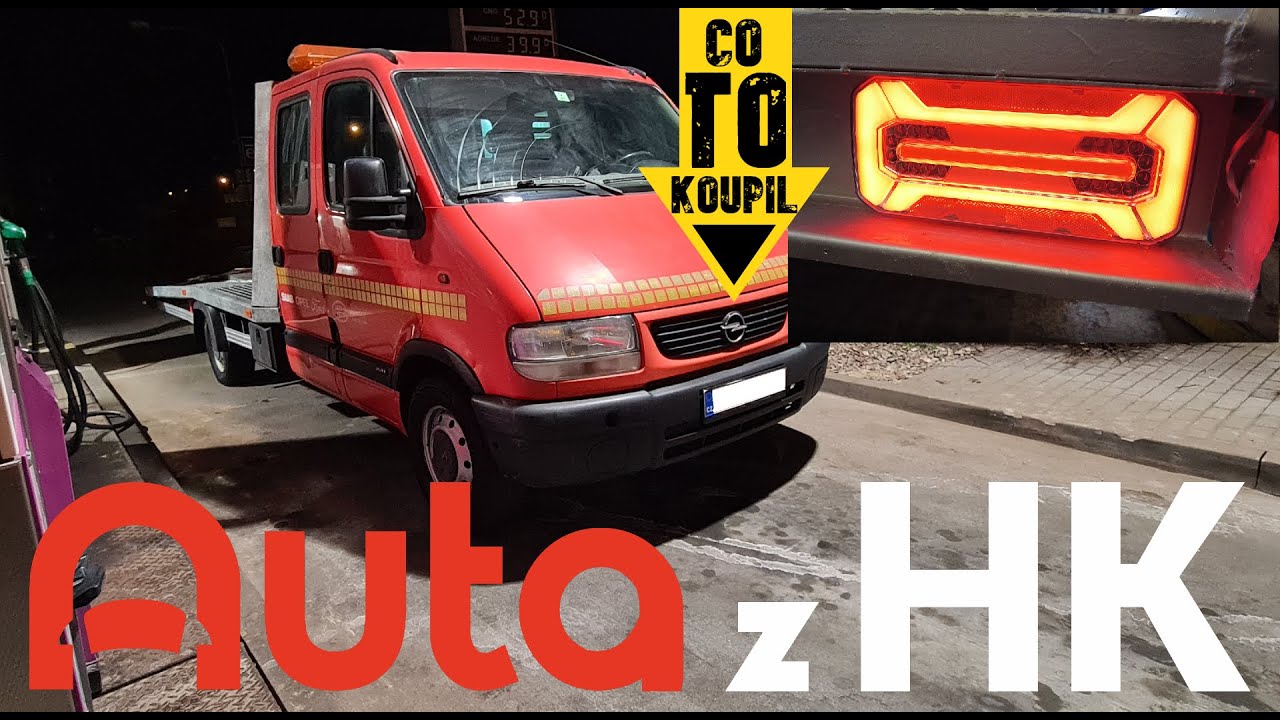 Co jsem to koupil? Movano autopřepravník, full led rear light W185DD 12/24 V a nová elektrika