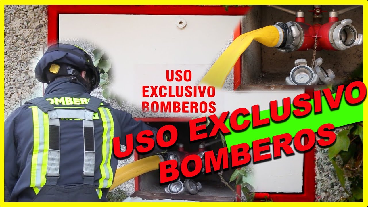 Columna seca: Uso Exclusivo Bomberos