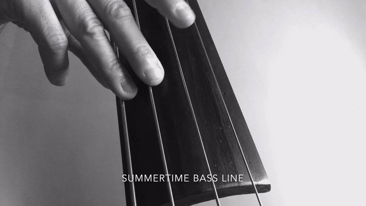 Summertime in A minor Bass Line backing track accompaniment Play Along