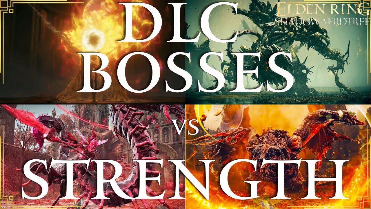 Elden Ring Shadow of the Erdtree | All Boss Fights | Strength Heavy Equip Load Solo NG+