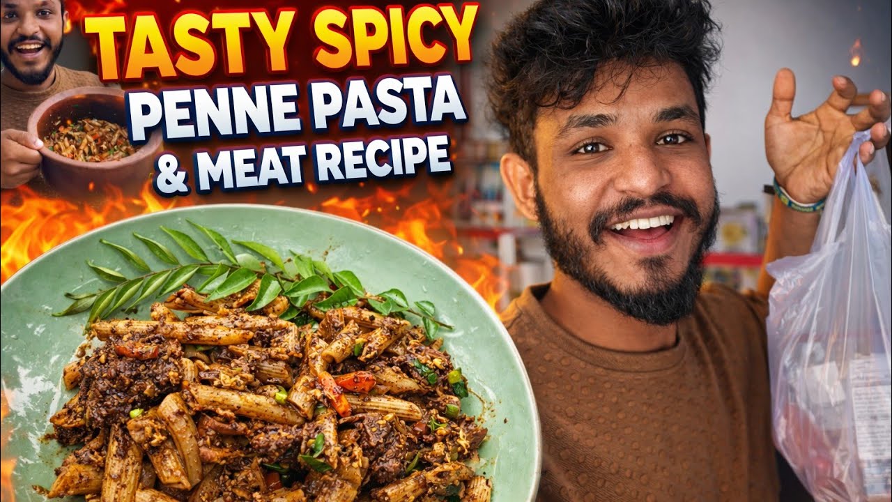 අඩු වියදමෙන් වැඩි රසයක් 😋 | Pasta Chicken Koththu Sinhala Recipe | Flavor Frame 