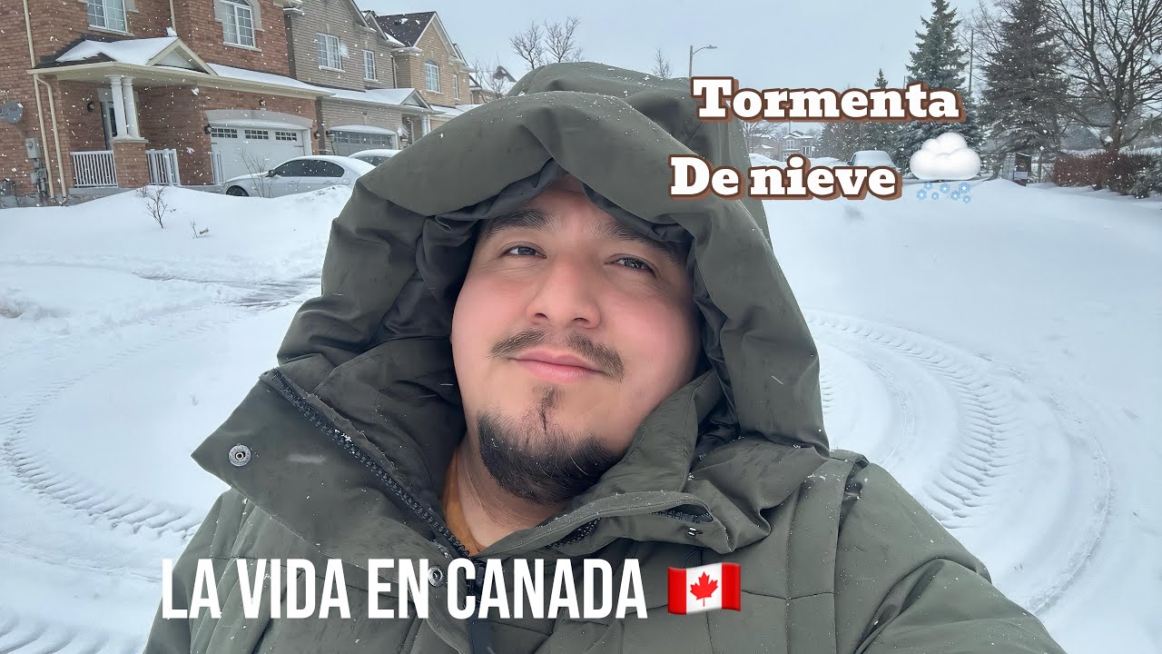 Tormenta de nieve como se vive en Canada 🇨🇦 