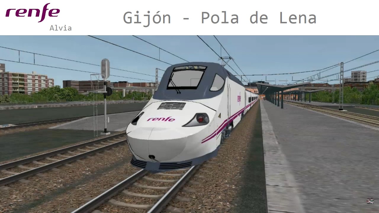 Hacemos la LAV Gijón - Madrid entre Gijón y Pola de Lena en Open Rails