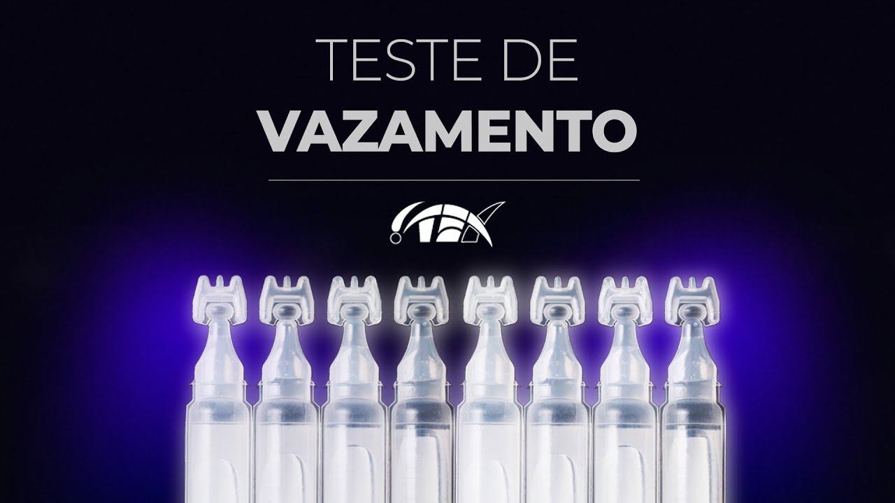 Teste de vazamento em embalagens parenterais