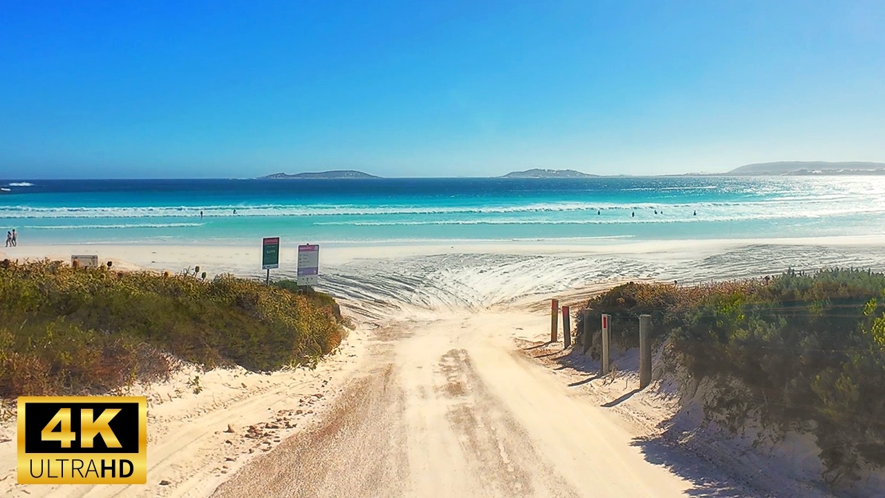 Most Beautiful Beach Road In The World | Wharton Beach | Cape Le Grand National Park in 4K