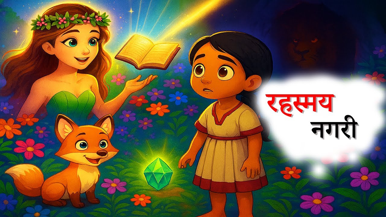 मीरा और जादुई रत्न | Fantasy Moral Story in Hindi | Magical World #youtube #cartoon #animation