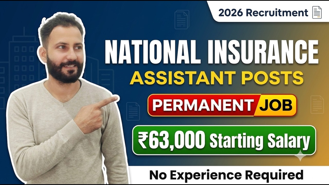 NICL Assistant Recruitment 2026 🔥 Permanent Job | ₹63,000 Salary | No Experience Required