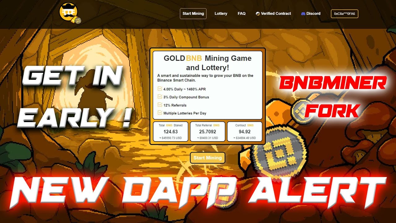 💰 NEW BSC Miner DAPP ALERT - Bitcoin Betyar | GoldBNB Play To Earn Mining Game - 4% DAILY ~1460% APR