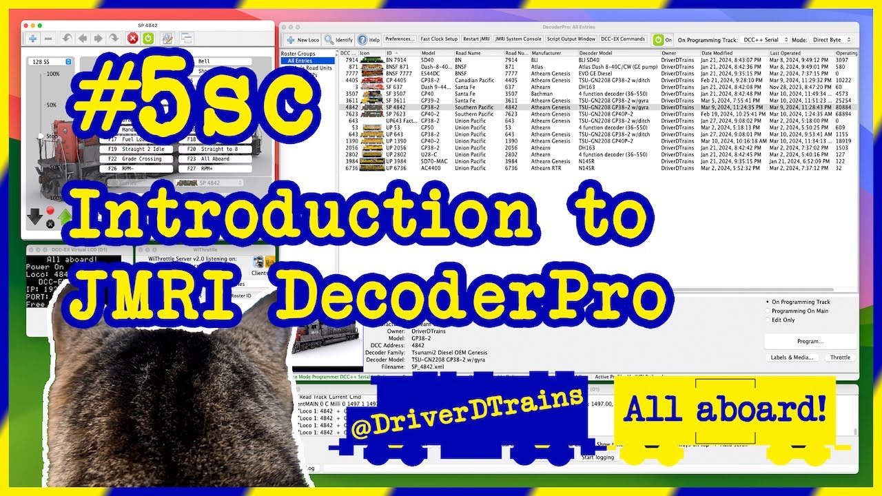 DriverD #5.sc &ndash; Introduction to JMRI DecoderPro (Supercut)