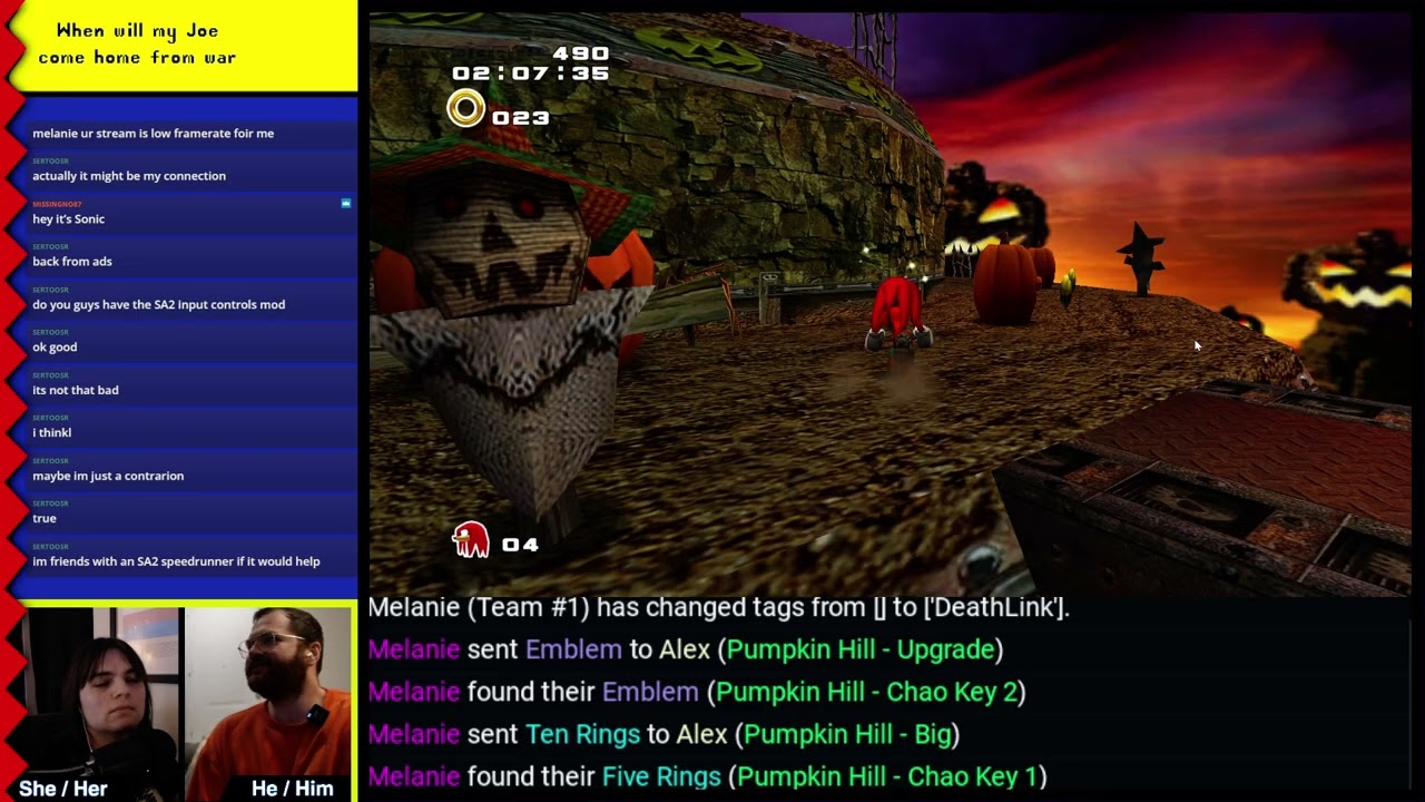 Melanie & Alex Play Sonic Adventure 2 Randomizer (Melanie's Side)