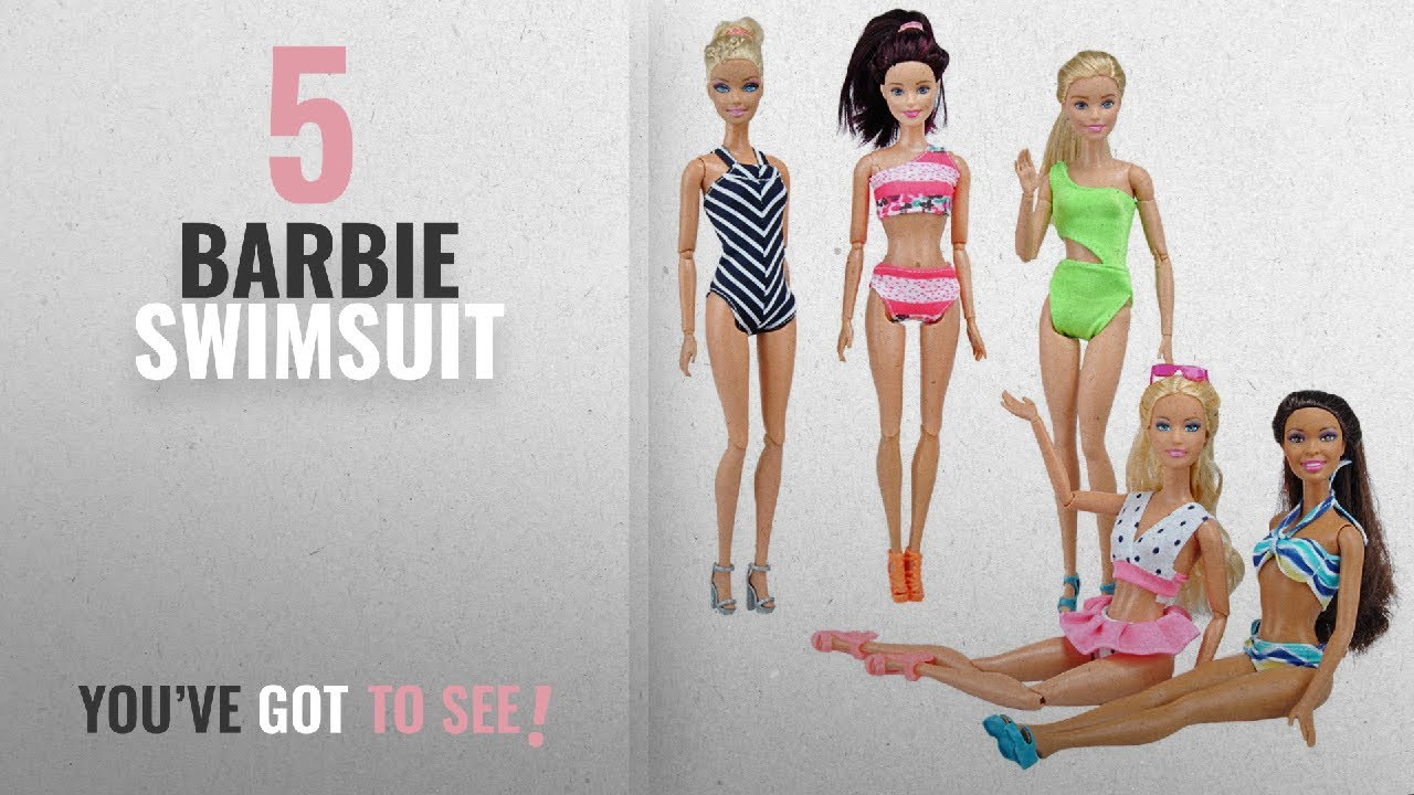 Top 10 Barbie Swimsuit [2018]: E-TING Quality Swimsuits Doll Clothes Bikini One-piece Swimsuit for