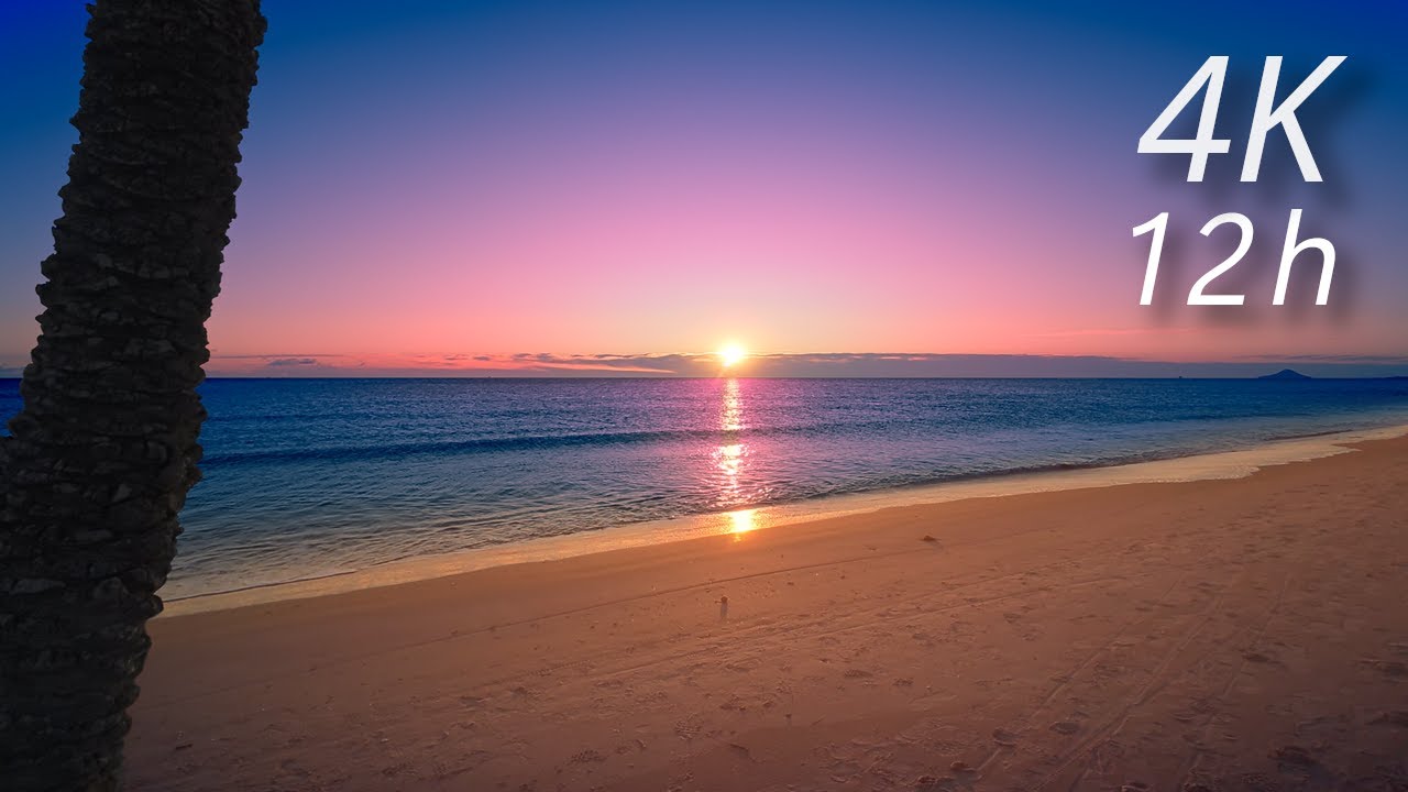 12 Hours of Calm Ocean Waves | 4K Cinematic ASMR to Cure Insomnia and Relax